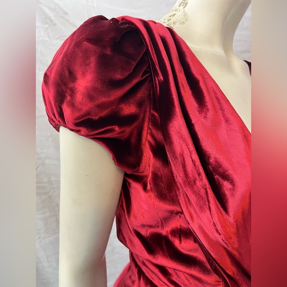 NWT! $6425 1 of a kind! John Galliano silk red velvet cutout embroidered beaded - Picture 12 of 17